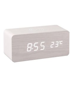 Alternative view of Безжично зарядно-LED часовник