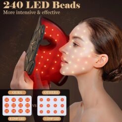 Alternative view of LED маска за лице с червена и инфрачервена терапия