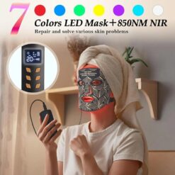 LED маска за лице с фотон терапия и 850nm NIR - Image 5