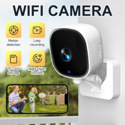 WiFi охранителна камера K7 1080P с нощно виждане и батерия - Image 3