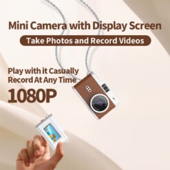 Мини цифров ретро фотоапарат X5 1080p Full HD + 32GB Карта памет - Image 16