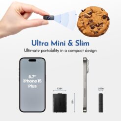 Мини WiFi охранителна камера с вградена батерия (5х3.5х1.5 см) - Image 3